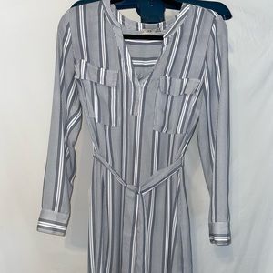 Stripped Dress - Mid length